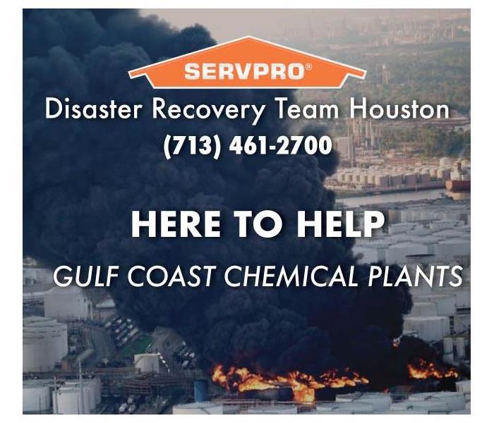 Graphic with the words ¨Disaster Recovery Team Houston¨ and the phone number.