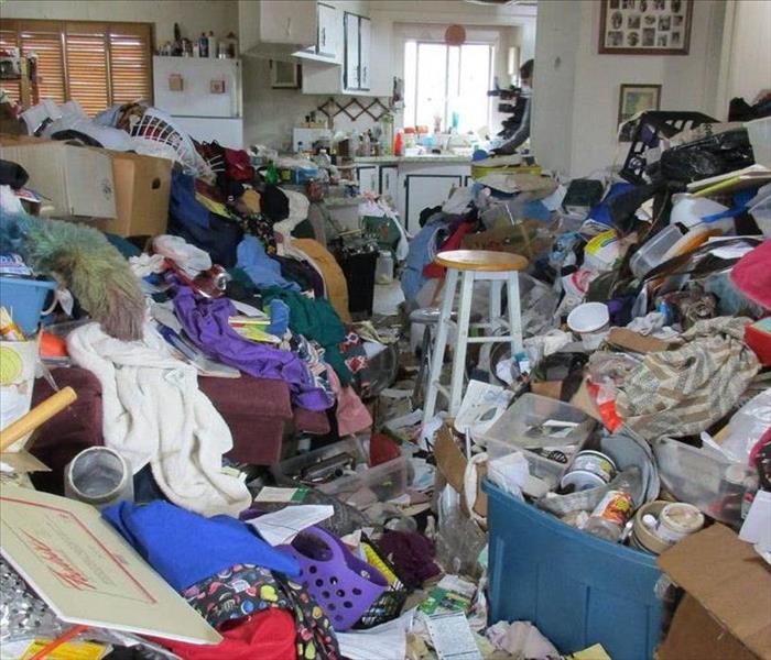Hoarding situation in a home.