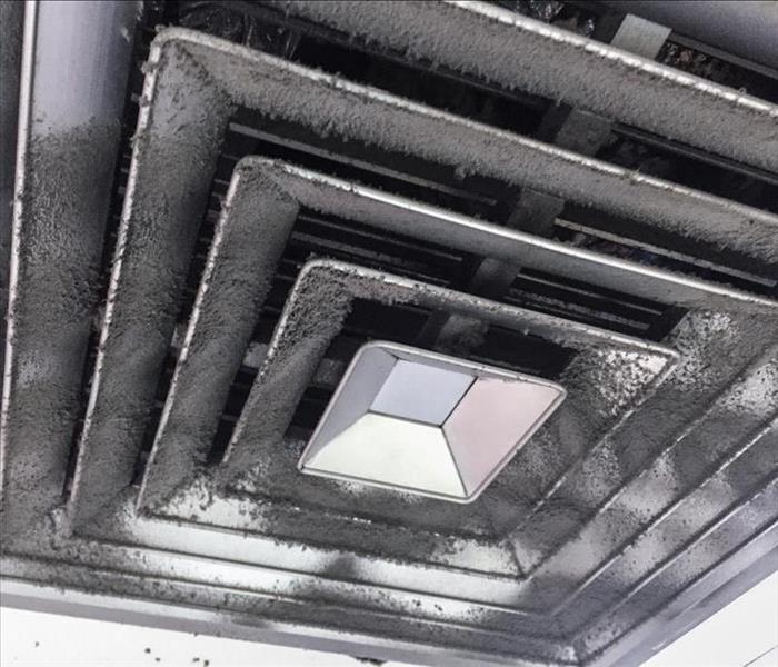 Dust in air duct,  mold growth on air duct